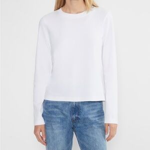 Aritzia Babaton Function White Long Sleeve
